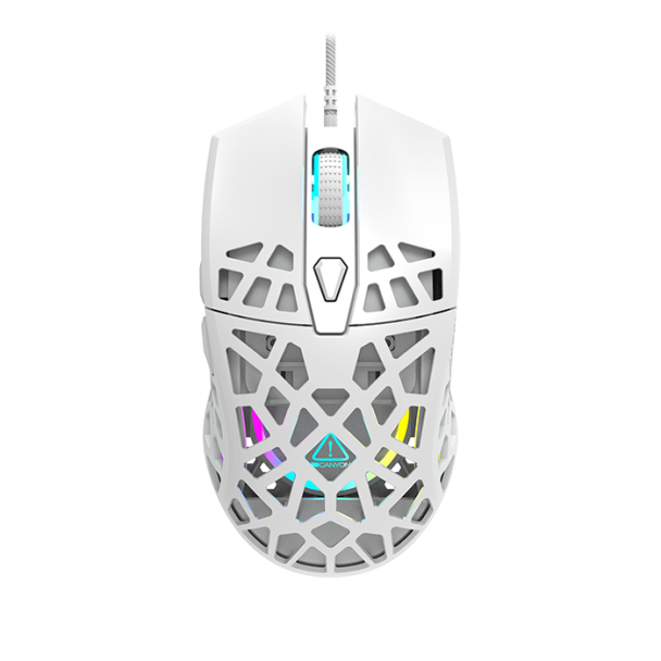 CANYON GM-20  7 Programmable Buttons RGB, Puncher Gaming Mouse - White