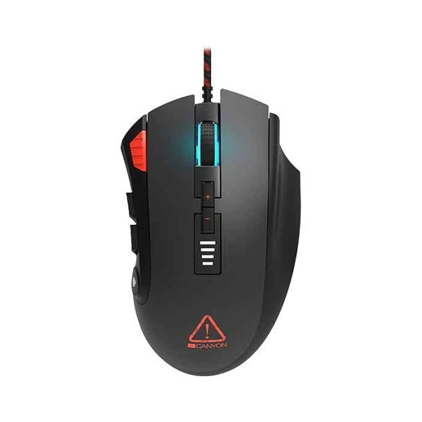 CANYON GM-15, 12 Programmable Buttons, RGB, Merkava Gaming Mouse - Black